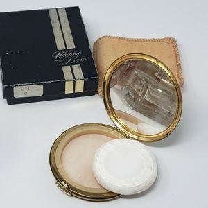 Vintage Whiting & Davis Women's Gold Tone Compact